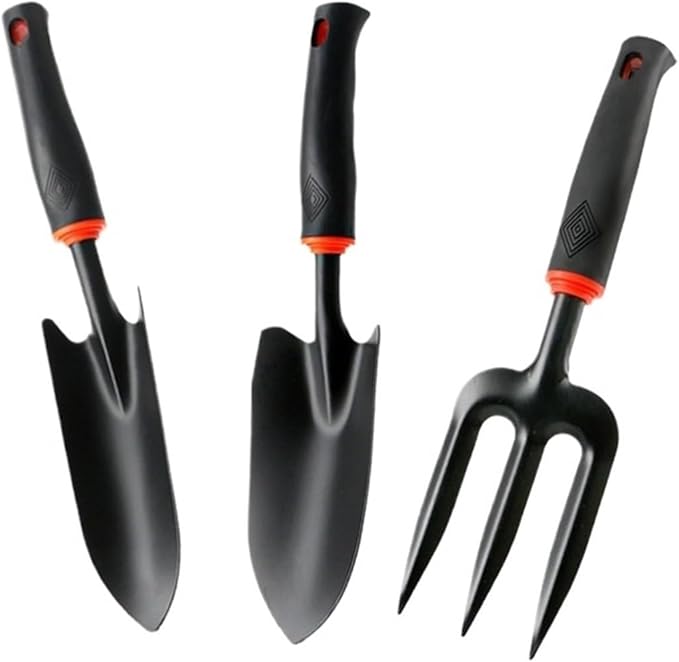 Premium Household Gardening Tools Set - Spade Shovel Rake Fork Hoe Combination for Efficient Gardening(Set-c)