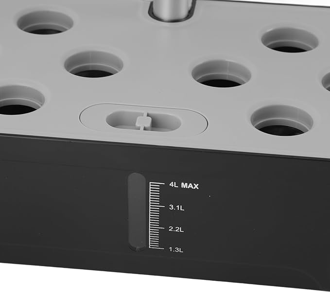 Hydroponics Growing System 12 Pods with LED Grow Light for Indoor Garden Planter Soilless Kit for Veggie Lettuce (Black)