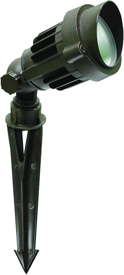 Westgate LED Low Voltage Landscape Spotlight - 12 Volt AC/DC Garden Light - Integrated LED - 400 Lumens - All Accessories Included (6 Watt 5000K Cool White)