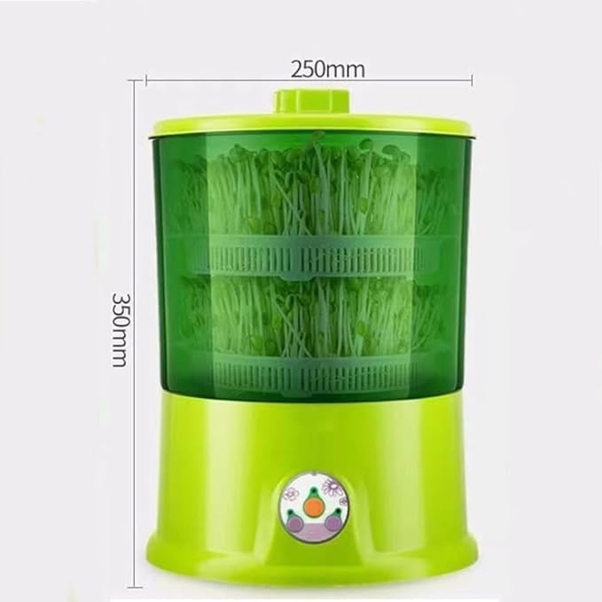 Household Intelligent Fully Automatic Small Sprouter with 360° Sprinkler &amp 3 Seasonal Modes for Radish Wheatgrass Broccoli Sprouts