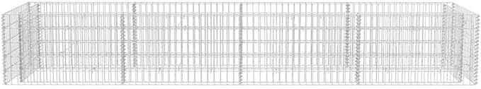 Gabion Raised Bed SteelOutdoor Garden Gabion Stone Basket Planters Plant Vegetable BedsSteel Garden DecorVegetable Flower PlantsGarden Outdoor Landscape 141.7x35.4x19.7