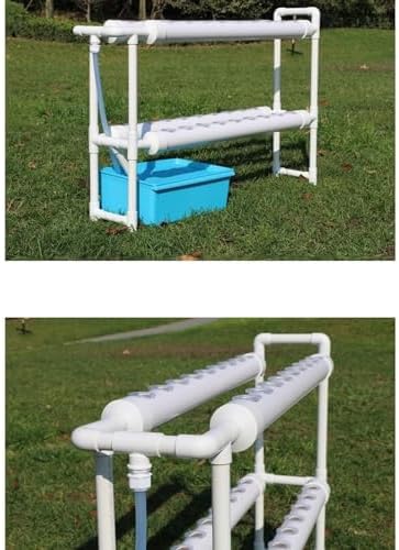 Hydroponics Indoor Garden Kit Aeroponics Growing System with Pump and Movable Water Tank Ideal for Cultivating Herbs Fruits and Vegetables Indoors