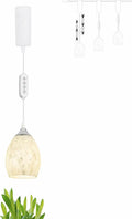 Adjustable Height Juno Track Light Pendants Full Spectrum AUTO 10W Plant Growing Lamp White Marble Oval Bell Glass Hand Blown Cover Timer Indoor Basil Kitchen Green House Customizable