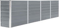 Durable Galvanized Steel Raised Bed Planter - Large Deep Easy Assembly Gray Finish