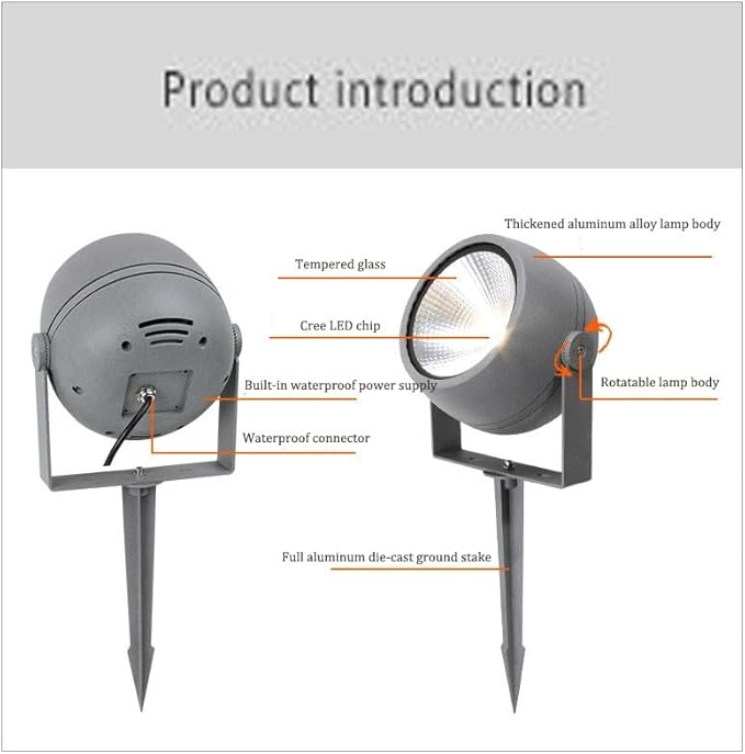 Ground LED Landscape Lamp - 220V Buried Lights Outdoor Recessed Spotlight Waterproof Rotation Spotlight Outdoor Patio Floor LED Lights Exterior Wall/Lawn Light(GreenA-10w)