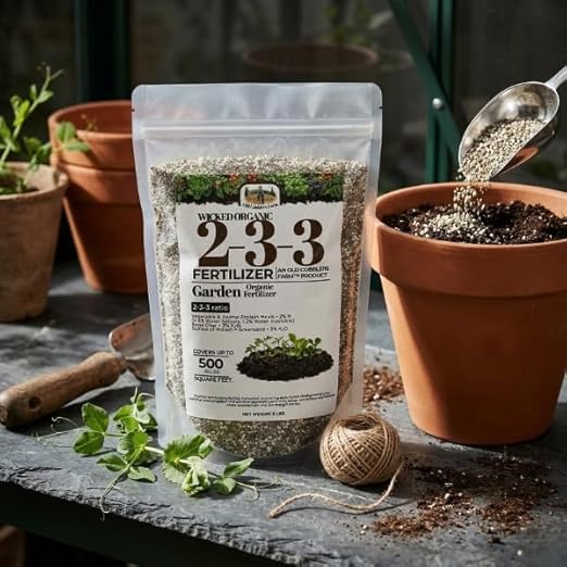 Old Cobblers Farm Wicked Organic Seed Starter Fertilizer 2-3-3 – Gentle Nutrition for Strong Root Development (5 lbs | 10 lbs | 15 lbs | 20 lbs) (10 lbs)