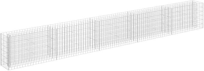 SKM Gabion Raised Bed Gabion Raised Bed Galvanized Steel 177.2x11.8x23.6
