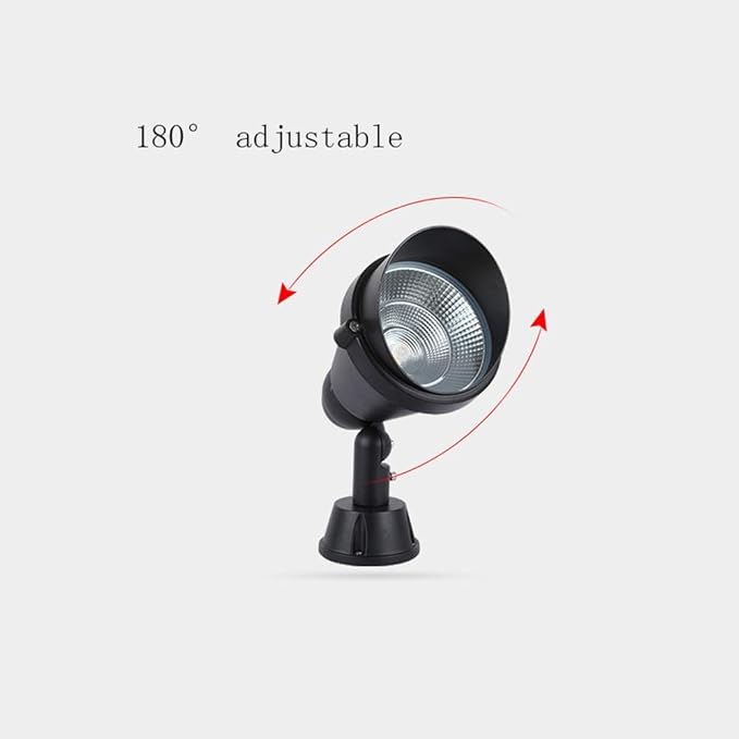 Recessed 5W LED Projector Lights 180°Rotating Projector Spotlight IP65 Waterproof Outdoor Landscape Lights for Grassland Community Plant Garden Integrated