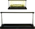 Epic Gardening Seed Starting Grow Light - Full-Spectrum LED with Adjustable Height &amp Integrated Tray for Indoor Seedlings | Energy-Efficient Long-Lasting Light with Timer (Standard)