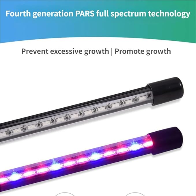 Grow Light Plant Lights for Indoor Plants 4 Heads LED Grow Light with Full Spectrum &amp Red Blue Purple Spectrum for Indoor Plant Growing Lamp 3/9/12H Timer 9 Dimmable Levels (Four Head)