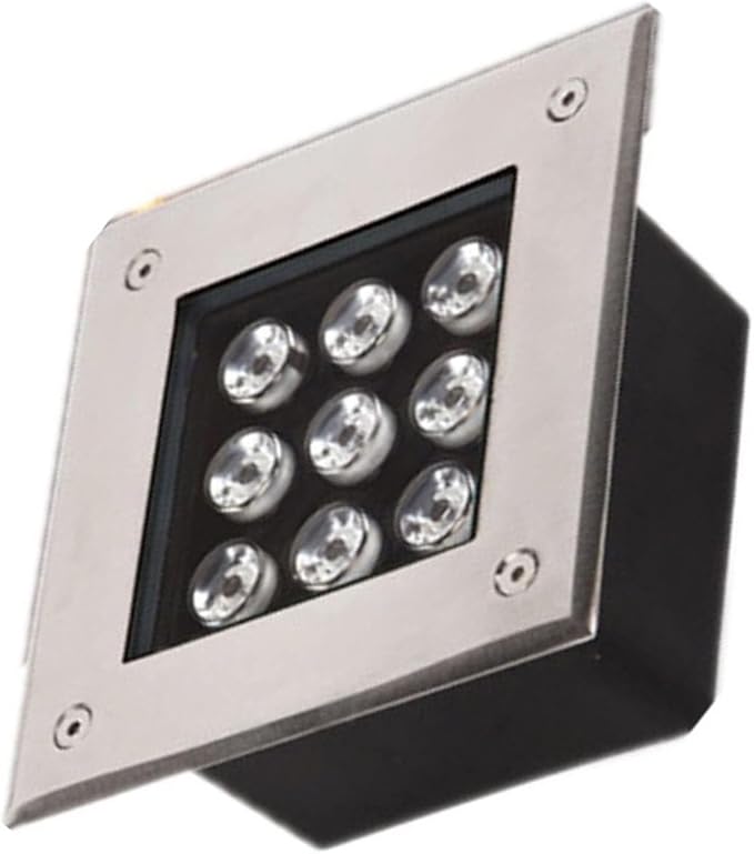 Inground Garden Light - Recessed Outdoor LED Spotlight IP67 Waterproof Spotlight for Driveway Platform Path Light Patio Lighting Garden DecorationWhite-3w(24V)