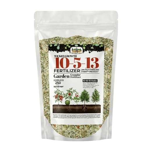 Old Cobblers Farm™ Wicked Growth 10-5-13 Fertilizer with Micronutrients - High Nitrogen-Phosphate - Strong Roots Healthy Growth and Lasting Blooms (5 lbs | 10 lbs | 15 lbs | 20 lbs) (15 lbs)
