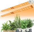 2PCS 2000W Sunlight Full Spectrum LED Plant Light Panel-752 LEDs with White UV&ampIR Spectrum Equipped with Convenient Hook Veg/Bloom Modes to Support Seedling Growth and Hydroponic Cultivation. US