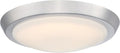 Westinghouse Lighting 6136800 Morrell Transitional One-Light 11 Inch 23 Watt LED Indoor Flush Mount Fixture with Color Temperature Selection Brushed Nickel Finish Frosted Acrylic Shade
