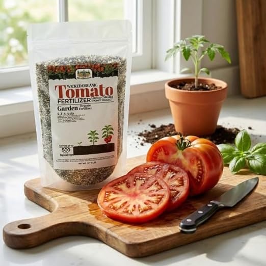 Old Cobblers Farm™ Wicked Organics Organic Tomato - for Strong Vines Blossom Growth &amp Flavorful Fruit (5 lbs | 10 lbs | 15 lbs | 20 lbs) (5lbs)