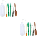 TOYANDONA 21pcs Garden Tool Kit Planting Tools Set Transplanting Shears Trowel Tweezers Water Sprayer Brush for Indoor Gardening