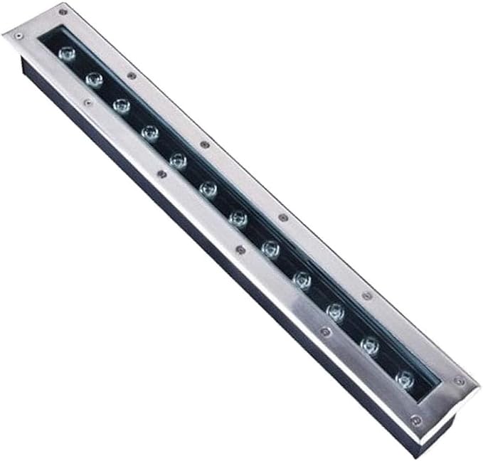 Ground LED Landscape Lights - Rectangle Outdoor Buried Lamp IP65 Waterproof Spotlight AC85-265V Low Voltage Well Light for Garden Lawn Garage Illumination(Red3W)