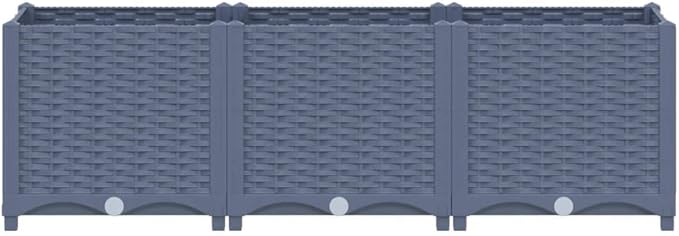 YAFF Raised Bed 47.2x15.7x15 Polypropylene (15.136lbs)