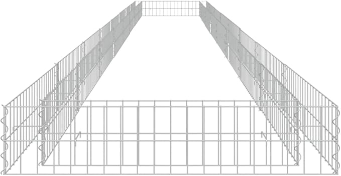 SKM Gabion Raised Bed Galvanized Steel 315x39.4x7.9
