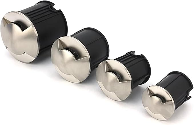 Outdoor Landscape Lamp - LED Buried Lights DC 24V Low VoltageOne / Two / Four Side Wall Light IP67 Waterproof Recessed LED Spotlight Inground Driveway Pathway Lights Easy To Install(Blue1W-52MM-B