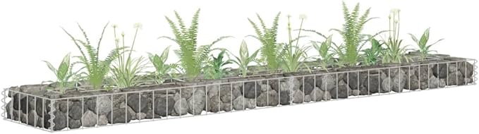 YAFF Gabion Raised Bed Galvanized Steel 70.9x11.8x3.9 (7.48lbs)