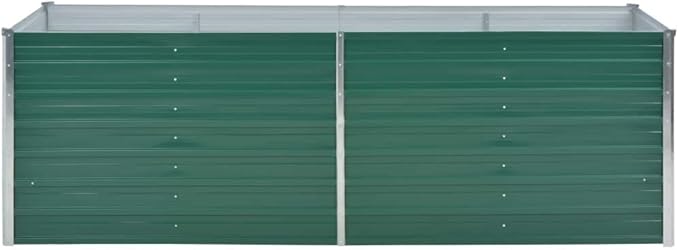 Garden Raised BedFlowerpotsPlantersRaised Garden PlanterRaised Planter Boxfor Indoor Outdoor VegetablesFruitsPotatoFlowersGalvanized Steel 94.5x31.5x31.3 Green