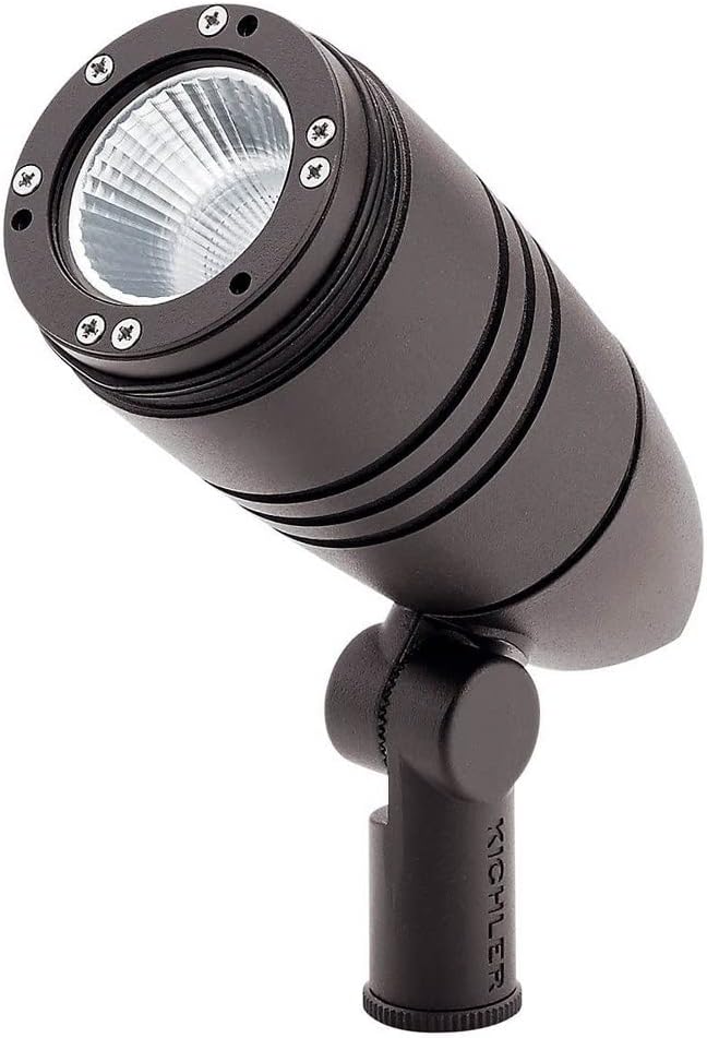 KICHLER Landscape LED 10 Watt 3000K Landscape Accent Light in Textured Architectural Bronze 16213BKT30
