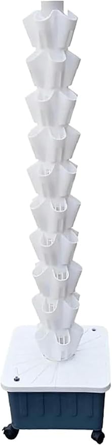 Hydroponics Tower Hydroponic Growing Aeroponics Grow Kit Aquaponics Planting for Fruits and Vegetables with Hydrating Pump
