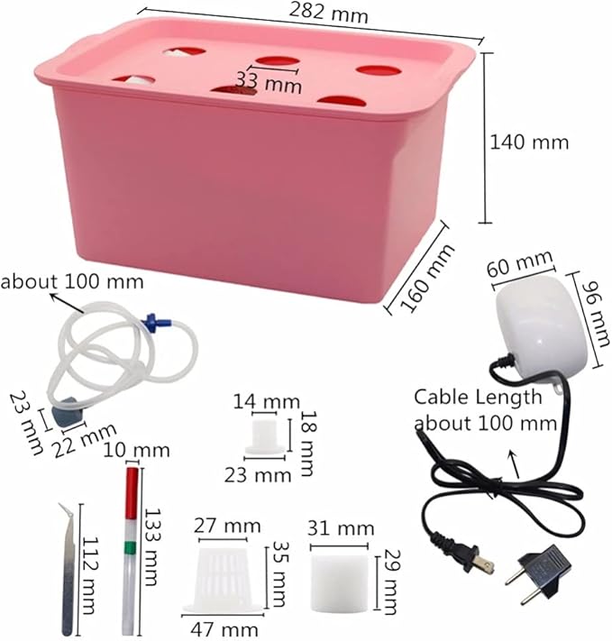 Indoor Hydroponic Grow Kit Sponges Best Indoor Herb Garden Grow Fast at Home6 Holes Plant Site Hydroponic Garden Pots Planters SystemC