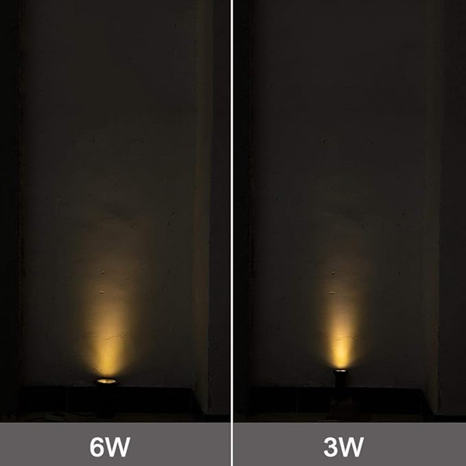 Recessed IP67 Waterproof Aluminum Outdoor Lawn Spotlight Tempered Glass COB Super Bright Tree Lamp Projection Lamp Courtyard Garden Building Wall Community Plant External Spot Lamp Integrated