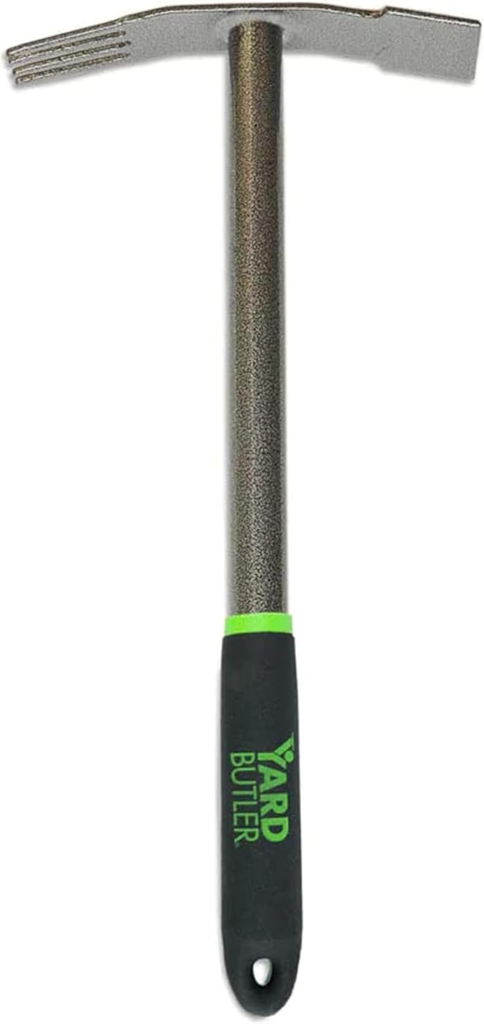 Yard Butler Terra Garden Weeder Hand Tool ITT-1W - Essential Gardening Tool for Yardwork - Power-Coated Steel Construction - Comfortable Grip - Long-Lasting - Rust-Resistant