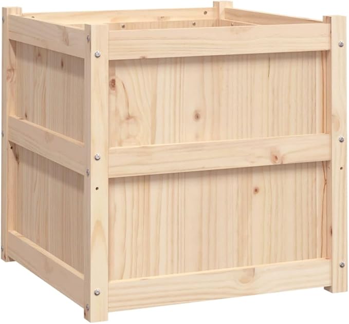 2 pcs Wooden Raised Garden Bed Garden Planter Box Outdoor Wood Raised Garden Bed for Planting Plants Vegetables Solid Wood Pine-328