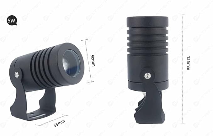 LED Beam Spotlight - Floor Light Light IP67 Narrow Beam Spot Lamp Outdoor Building Exterior Wall Projector Lights Outdoor Building Remote Illumination(Warm White5W(DC24V))