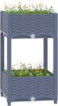 YAFF Raised Bed 15.7x15.7x28 Polypropylene (9.24lbs)