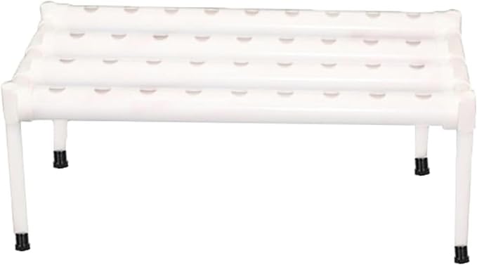XENITE Hydroponics System PVC Pipe Single-Layer 36 Holes Hydroponic with 30L Folding Water Tank Hydroponic Plants for Growing Lettuce... 0826(Color:Pulley Style)