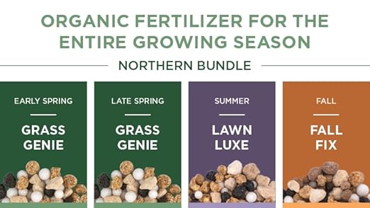 The Andersons Lawnbox® Northern Organic Fertilizer Bundle | Full Season Organic Fertilizer Program | Covers up to 2500 sq ft