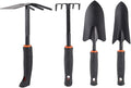 4Pcs Garden Tool Set Multi Purpose Thickened Heavy Duty Gardening Kit with Comfortable Handle Gardening Accessories for Weeding Loosening Soil Ventilation