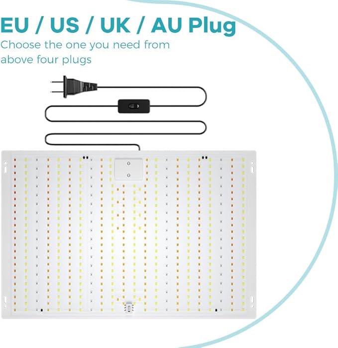 2PCS 1200W LED Plant H3 Lamp - 504 SMD2835 Chips. Full Spectrum Blends UV/IR Ideal for Seedling Nurseries. Perfect for Small Grow Tents &amp Indoor Herb Gardens. Enhances Veg Growth with Natural US