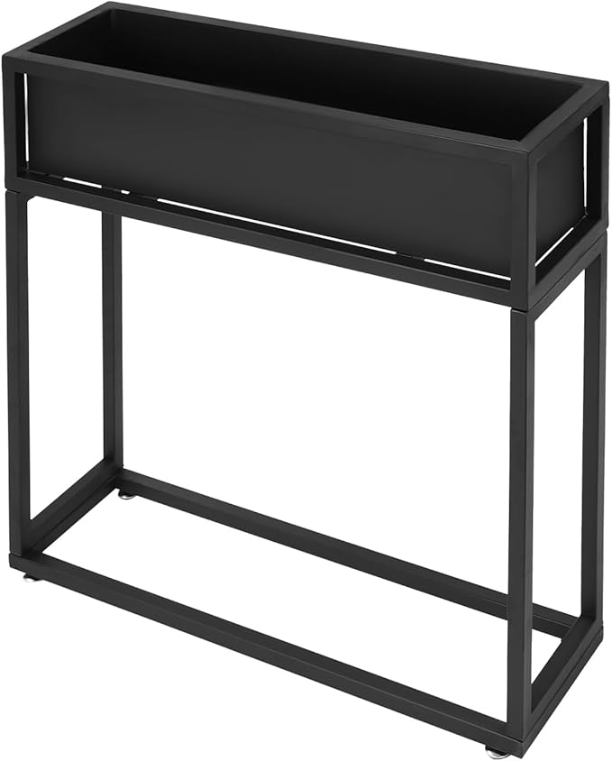 Elevated Planter Box 28In Tall Rectangular Garden Raised Planter Box with Drainage Hole 28 * 8 * 28In Outdoor Raised Garden Bed with Legs for Gardening Herb Vegetable Flower