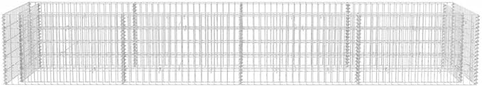 Gabion Raised Bed Baskets Cage Planter Raised Beds for Garden Balcony Patio Steel 141.7x35.4x19.7