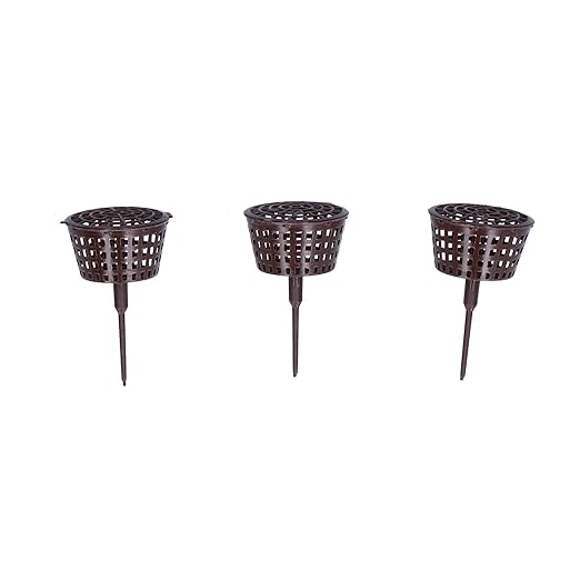 Atyhao Plastic Fertilizer Mesh Basket 20PCS Anti-Aging Bonsai Fertilizer Box with Lid for Planting Fertilization