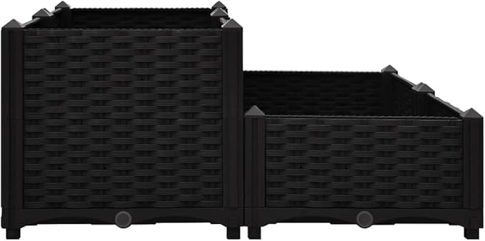 YAFF Raised Bed 31.5x31.5x15 Polypropylene (17.248lbs)