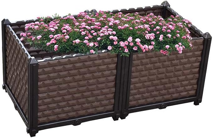 YSUEFIJO Raised Garden Bed for Vegetables Planter Box for Outdoor Plants Flowers Planting Raised Container Planter Raised Beds for Planting Outdoor Plants Vegetables