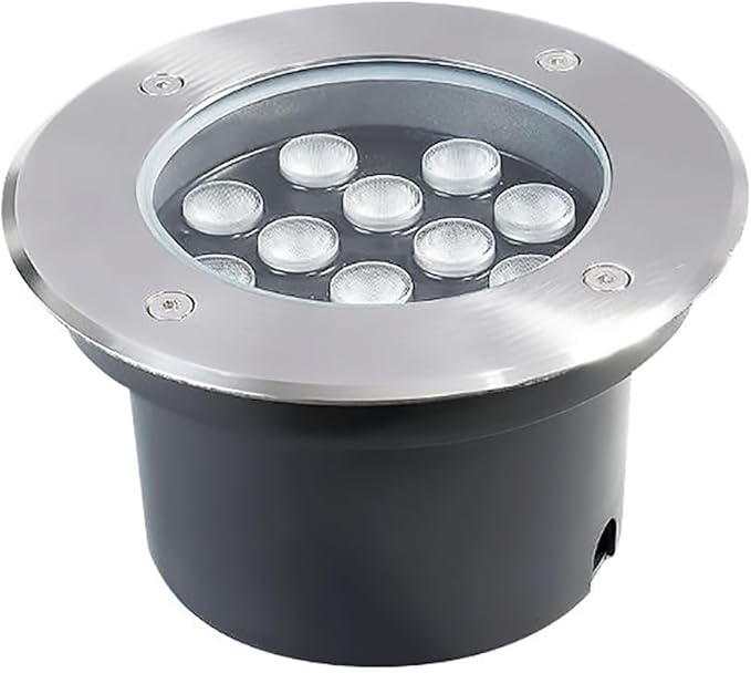 LED Landscape Lights - Outdoor Buried LightsSuper Bright Round Spotlight IP67 Waterproof Recessed Ground Light Floor Light for Decorative Lighting Easy to IWhite-1W