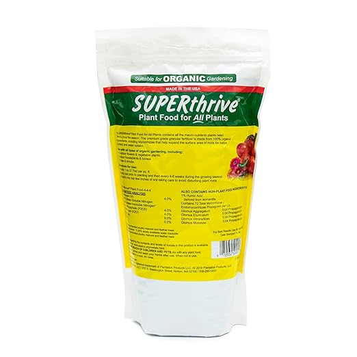 SUPERthrive Organic All-Purpose Plant Food Solid Granular 4-4-4 (3 Pack)