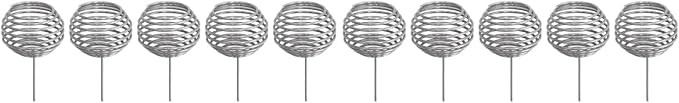 EVTSCAN 100pcs Fertilizer Mesh Basket - Stainless Steel Garden Nutrition Cups Small Size Bonsai Fertilization Basket for Garden Yard Home