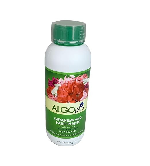 AlgoPlus Geranium and Patio Plant Liquid Fertilizer - 1 Liter