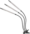 Topyond 27W 3 Tube USB LED Grow Light Clip Base Full Spectrum for Vegetable Flower Plants Indoor Growing