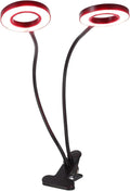 Toyvian LED Plant Growth Light with Dual Heads USB Powered Indoor Planting Lamp for Home Gardening Suitable for Vegetables and Flowers Timed Lighting Options