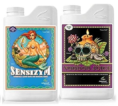 Advanced Nutrients Voodoo Juice and Sensizym 1 Liter Bundle with Conversion Chart and 3ml Pipette